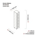 Ver imagem 4 de Armário Porta Objeto 10 Portas Aço Apop 501/10