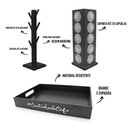 Ver imagem 3 de Kit Cantinho Café Bandeja Porta Cápsula Dolce Gusto Xicara