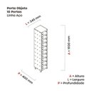 Ver imagem 4 de Armário Porta Objeto 10 Portas Aço Apop 501/10
