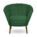 Ver imagem 4 de Poltrona Pétala Flor Decorativa Suede Verde