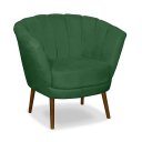 Ver imagem 1 de Poltrona Pétala Flor Decorativa Suede Verde
