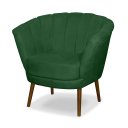 Ver imagem 2 de Poltrona Pétala Flor Decorativa Suede Verde