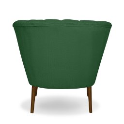 Poltrona Pétala Flor Decorativa Suede Verde - 5