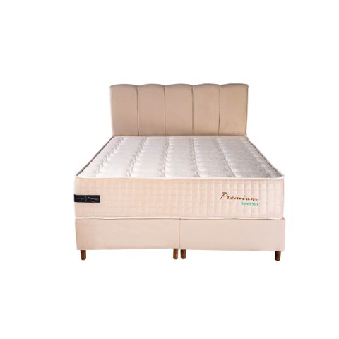 Base Box Casal 1,38 - Bege