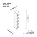 Ver imagem 4 de Armário Porta Objeto 10 Portas Aço Apop 501/10