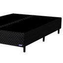 Ver imagem 3 de Base Para Cama Box Casal Bipartido 158cm Poliéster Bordado Perola Negra Preto - Gazin