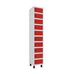 Armário Guarda Volume Locker Porta Objeto 10 Portas Aço APOP 501/10  - 2