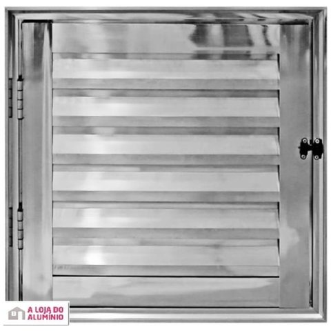 Porta de Aluminio Abrigo C/trinco Linha Premium:0,80 X 0,60/brilhante/direita