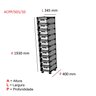 Armário Guarda Volume Locker Caixa Postal 10 Portas Aço APOP 501/10  - 3