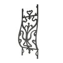 Ver imagem 1 de Grade em Ferro Bombe Curva Grande Sacada Varanda 32x86cm Fundição São Cristovão