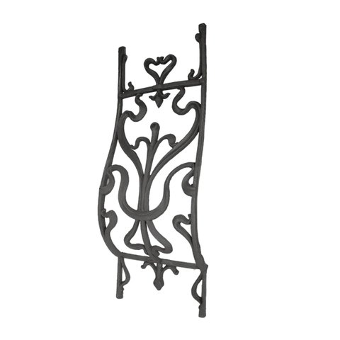 Grade em Ferro Bombe Curva Grande Sacada Varanda 32x86cm Fundição São Cristovão