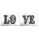 Ver imagem 2 de Jogo de Fronhas Divertidas 2pçs Kit Love Preto Vivaldi