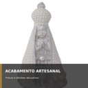 Ver imagem 4 de Nossa Senhora Aparecida Branca Baby 15cm com Pérolas Gesso