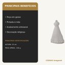Ver imagem 5 de Nossa Senhora Aparecida Branca Baby 15cm com Pérolas Gesso