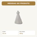 Ver imagem 3 de Nossa Senhora Aparecida Branca Baby 15cm com Pérolas Gesso