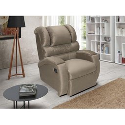 Poltrona do Papai Imperial Reclinável Veludo Chocolate - 2