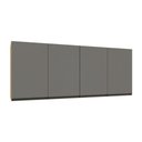 Ver imagem 7 de Armário Aéreo Modulado Essenza 4 Portas de Bater MDP-MDF Carvalho Andorra-Cinza Puro Luciane Mó
