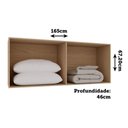 Ver imagem 3 de Armário Aéreo Modulado Essenza 4 Portas de Bater MDP-MDF Carvalho Andorra-Cinza Puro Luciane Mó