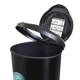 LIXEIRA CESTO DE LIXO MULTIUSO 45 LITROS EM PLASTICO RESISTENTE COM PEDAL E TAMPA ARTICULAVEL - 4