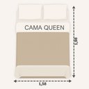 Ver imagem 4 de Kit Cobre Leito Charme Queen Percal 300 Fios Colcha Bordado Floral Localizado 3 Peças Verde
