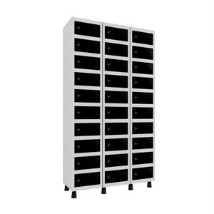 Armário Guarda Volume Locker Porta Objeto 30 Portas Aço APOP 503/30 