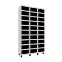 Ver imagem 2 de Armário Guarda Volume Locker Porta Objeto 30 Portas Aço APOP 503/30