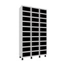 Ver imagem 1 de Armário Guarda Volume Locker Porta Objeto 30 Portas Aço APOP 503/30