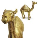 Ver imagem 5 de Escultura Dromedário Decorativa Dourada em Poliresina 25x25cm