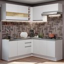 Ver imagem 1 de Armário de Cozinha Completa de Canto 349cm Branco Glamy Madesa 01
