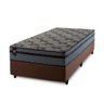 Conjunto Cama Box Solteirão c/ Molas Ensacadas Montreal Marrom 96x203x64 - 3
