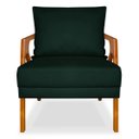 Ver imagem 2 de Poltrona Mona Luxo Clinica Recepção Sala de Estar em Veludo:verde