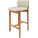 Ver imagem 7 de Kit 2 Banqueta Alta para Cozinha Sala de Jantar Bar Dara Linho Champagne