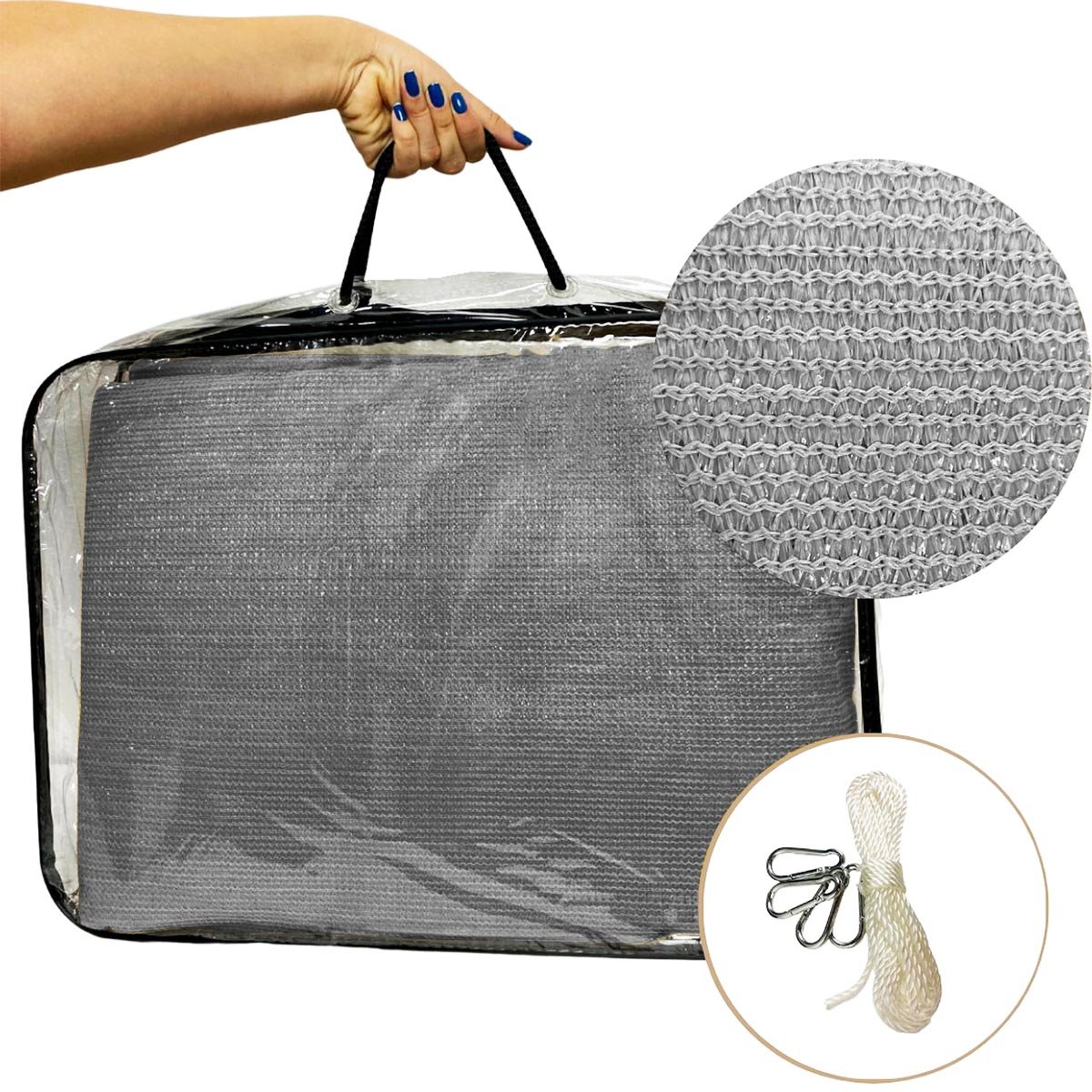 Tela Toldo 3x3 Sombreamento Sun Shade Noronha Uv - 4