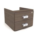 Ver imagem 1 de Gaveteiro p/ Escritório Versátil 2001 2 Gavetas e 1 c/ Chave Teca Itália - Kappesberg