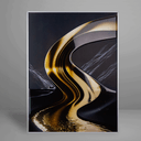Ver imagem 1 de Quadro Decorativo Abstract Golden River Relevo