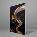Ver imagem 3 de Quadro Decorativo Abstract Golden River Relevo