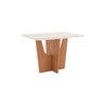 Conjunto Mesa de Jantar Vértice com Vidro e 4 Cadeiras Milla Henn - Nature/off White/amendoa - 7