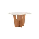 Ver imagem 7 de Conjunto Mesa de Jantar Vértice com Vidro e 4 Cadeiras Milla Henn - Nature/off White/amendoa