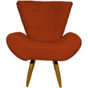 Ver imagem 3 de Kit Poltrona Decorativa Para Sala Recepção Escritório Consultório + Puff Emilia Suede