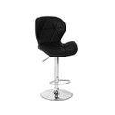 Ver imagem 2 de Conjunto 04 Banquetas Slim Couro Pu Regulagem de Altura - Preta