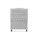 Ver imagem 2 de Cabeceira de Cama Box Solteiro 90 Cm Dunas - Veludo Cinza.