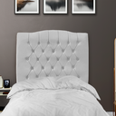 Ver imagem 3 de Cabeceira de Cama Box Solteiro 90 Cm Dunas - Veludo Cinza.