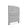 Cabeceira de Cama Box Solteiro 90 Cm Dunas - Veludo Cinza. - 1