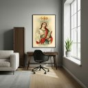 Ver imagem 1 de Quadro Decorativo Santa Cecília - 70x50cm:moldura Branca