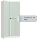 Ver imagem 7 de Guarda-Roupa 3 Portas 103,4cm x 217cm Infinity Branco/Pistache Line