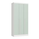 Ver imagem 1 de Guarda-Roupa 3 Portas 103,4cm x 217cm Infinity Branco/Pistache Line