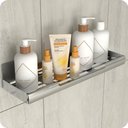 Ver imagem 1 de Porta Shampoo Com Adesivo Suporte Banheiro Inox ELG