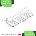 Ver imagem 4 de Porta Shampoo Com Adesivo Suporte Banheiro Inox ELG