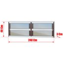 Ver imagem 2 de Basculante Alumínio 2 Seções 40 x 240 Elite V.Refl.Mix Corten Brimak
