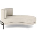 Ver imagem 7 de Chaise Longue Divã 164cm Braço Direito Logus D06 Bouclê Bege - Mpozenato